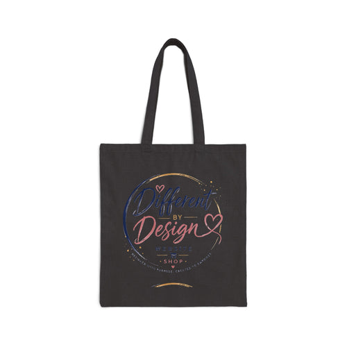 Different By Design Cotton Tote Bag – Inspirational Canvas Shopper